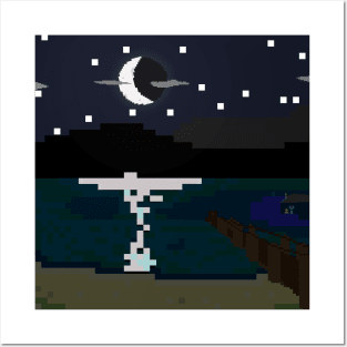 Night Lake Posters and Art